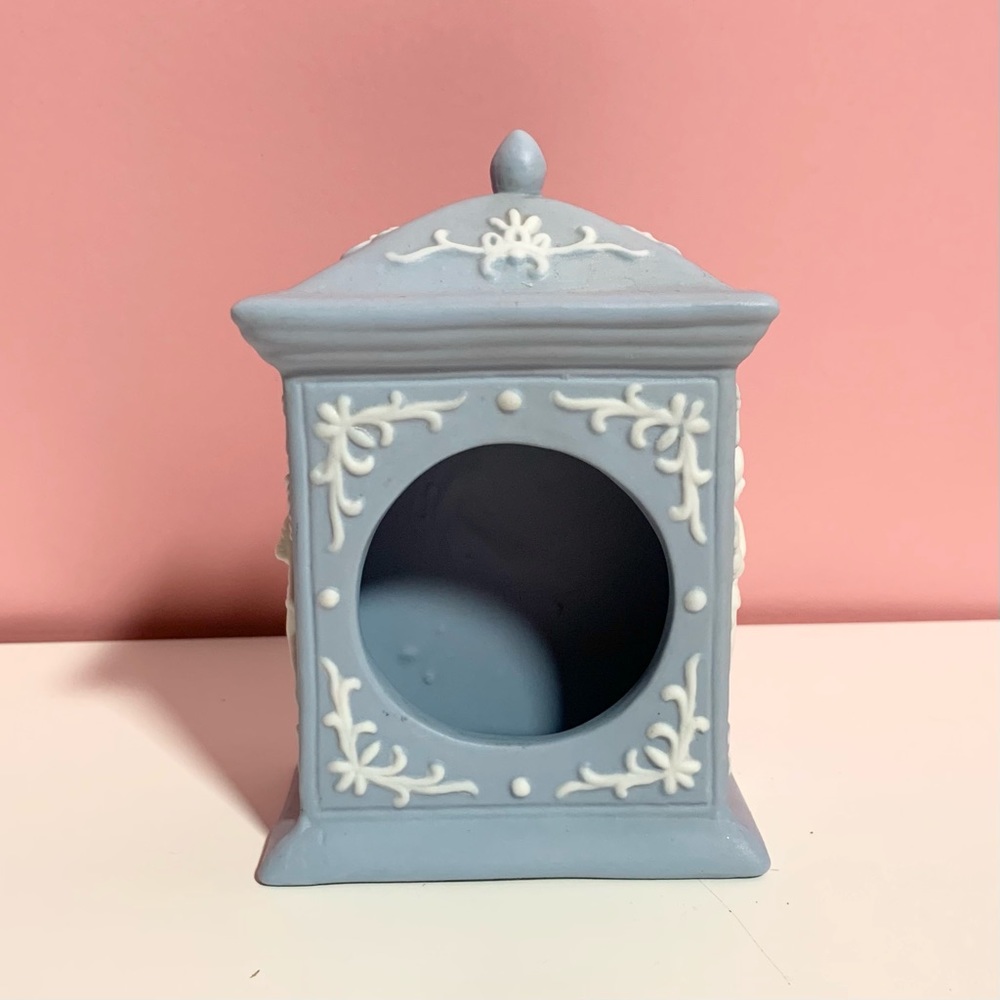 Vintage blue cherub angel house - Picture 2 of 5